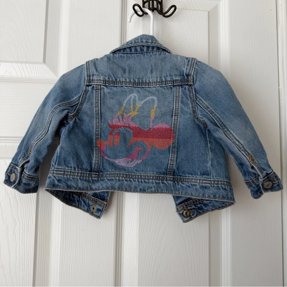 babyGAP Disney Minnie Mouse Blue Denim Baby Jacket 12-18mos